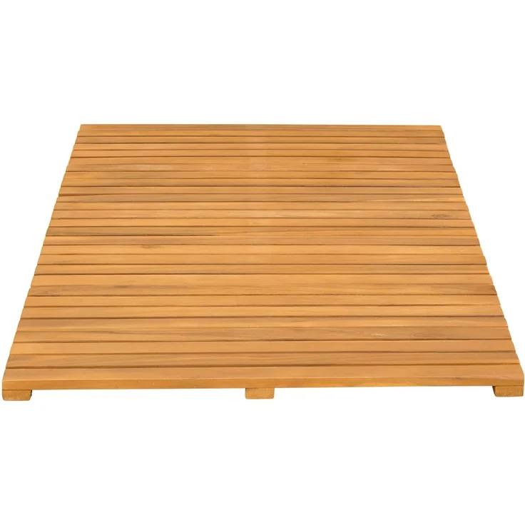vidaXL Badematte Uni Braun 100 x 55 cm Holz 42025257 – Bild 4