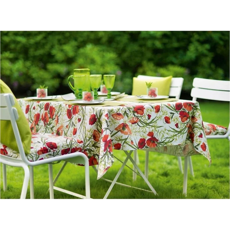 sander table + home Mitteldecke Mitteldecke, Baumwolle Blumen – Bild 2