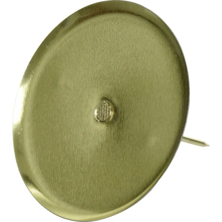 Kaemingk Adventskerzenhalter Ø 8 cm hellgold ohne Dorn, 4 Stück
