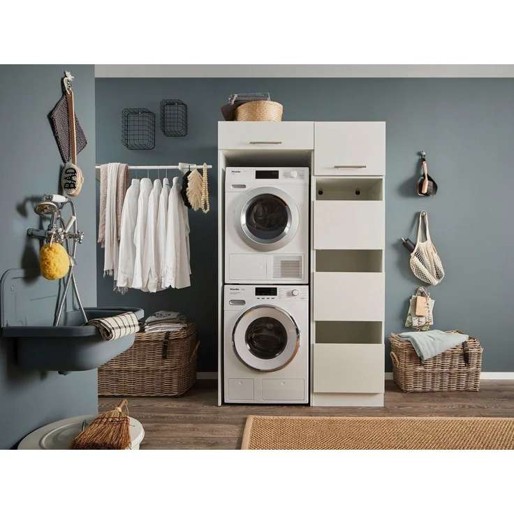 Laundreezy Mehrzweckschrank-Set LAUNDREEZY LDLK1, Breite 117,5 cm, Softclose, höhenverstellbare Füße – Bild 2