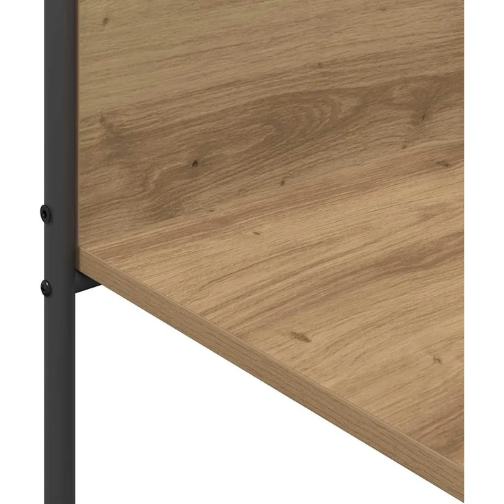 vidaXL Kleiderständer mit Regal Beige 120 x 44 x 160 cm Holzwerkstoff 868450 – Bild 7