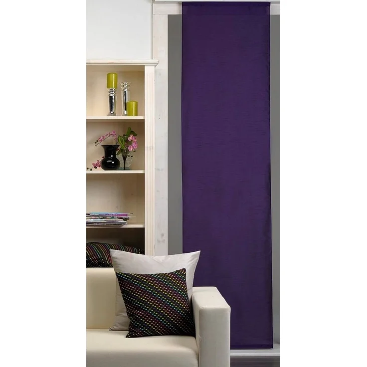 Haus und Deko Schiebegardine Schiebegardine lichtdurchlässig 60x245 cm Flächenvorhang Vorhang Gardi (1 St), Paneelwagen, halbtransparent, Polyester – Bild 1