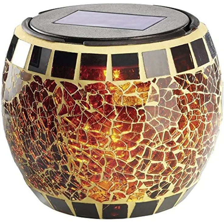 Esotec Solarleuchte Brillant, Mosaik LED-Tischleuchte