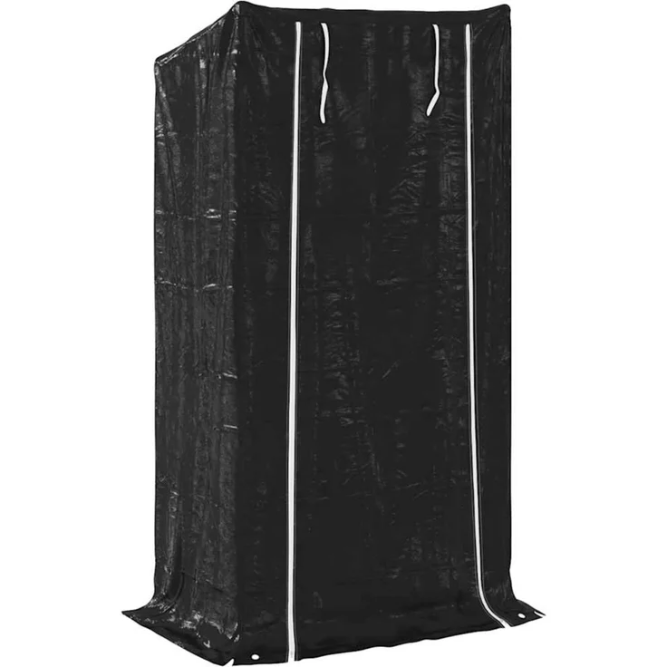 vidaXL Brennholzregal mit Regenschutz 100x40x200 cm Verzinkter Stahl 4104948 – Bild 5