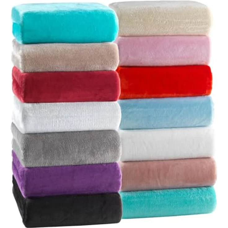 MALIKA® Premium warme Spannbettlaken Cashmere-Touch Bettlaken Jersey Fleece Spannbetttuch Laken, Farbe:Petrol, Größe:120x200 cm – Bild 2