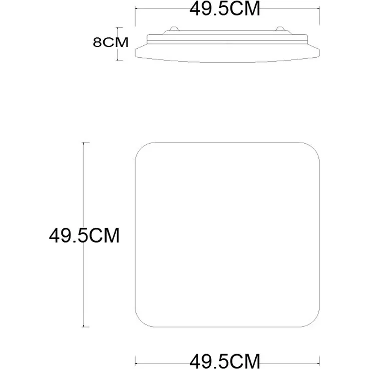 LED Deckenpanel, 3200 Lumen, App, CCT, Sternen-Effekt, L 50 cm – Bild 6