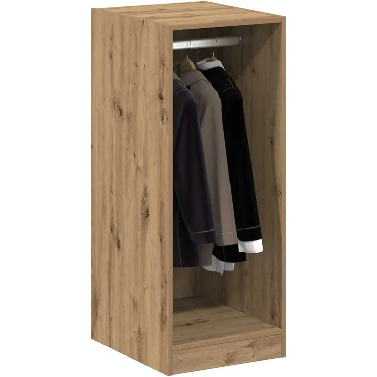 vidaXL Kleiderschrank mit Regal Artisan-Eiche 41 x 48 x 102 cm 879646 – Bild 2