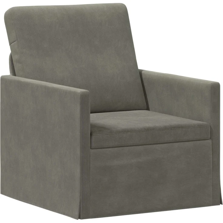 vidaXL Sofa-Set 2 pcs Hellgrau Cordstoff 3433242 – Bild 2