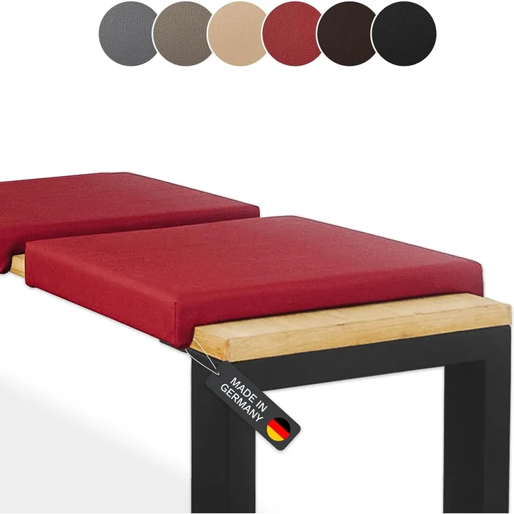 Lycce Bankauflage Bankkissen Klemmkissen Sitzkissen mit 2 Leisten, 40cm Klemmtiefe, (1 St), verrutscht nicht, mit Klemmfunktion, versch. Farben – Bild 1