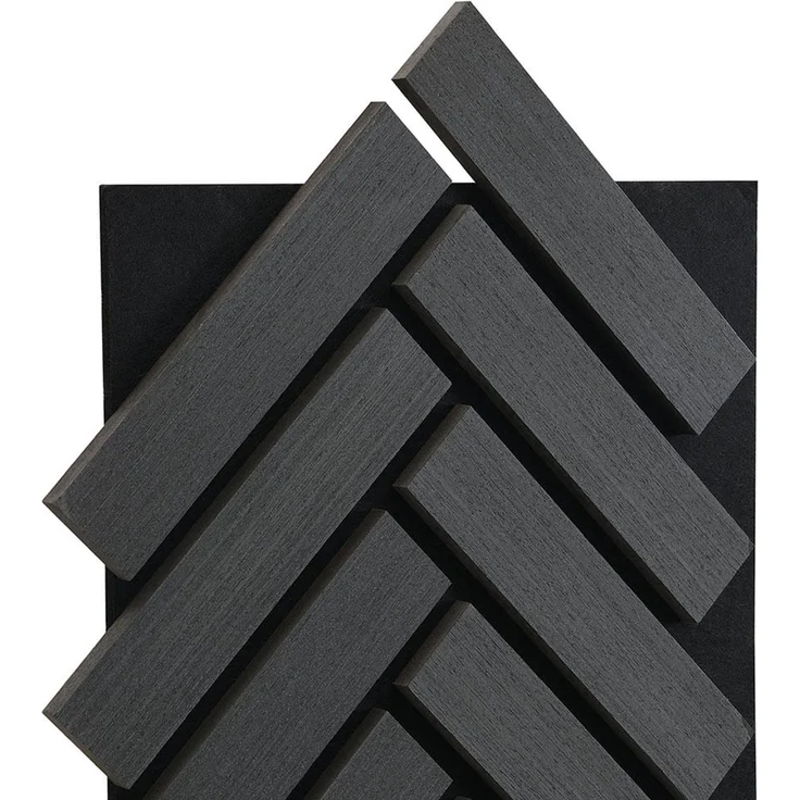 HOME DELUXE Akustikpaneel Fischgrätenoptik Black Oak VEGA 12er Set - 80 x 40 cm – Bild 3