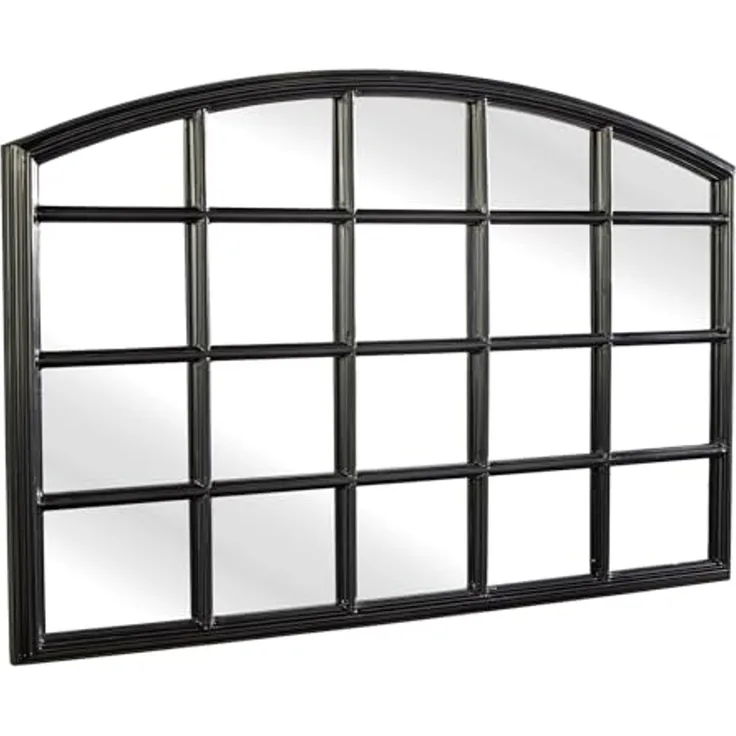 riess-ambiente Wandspiegel PARIS 120cm schwarz (Einzelartikel, 1-St), Schlafzimmer · Rundbogen-Design · Deko · Industrial · handmade · Flur