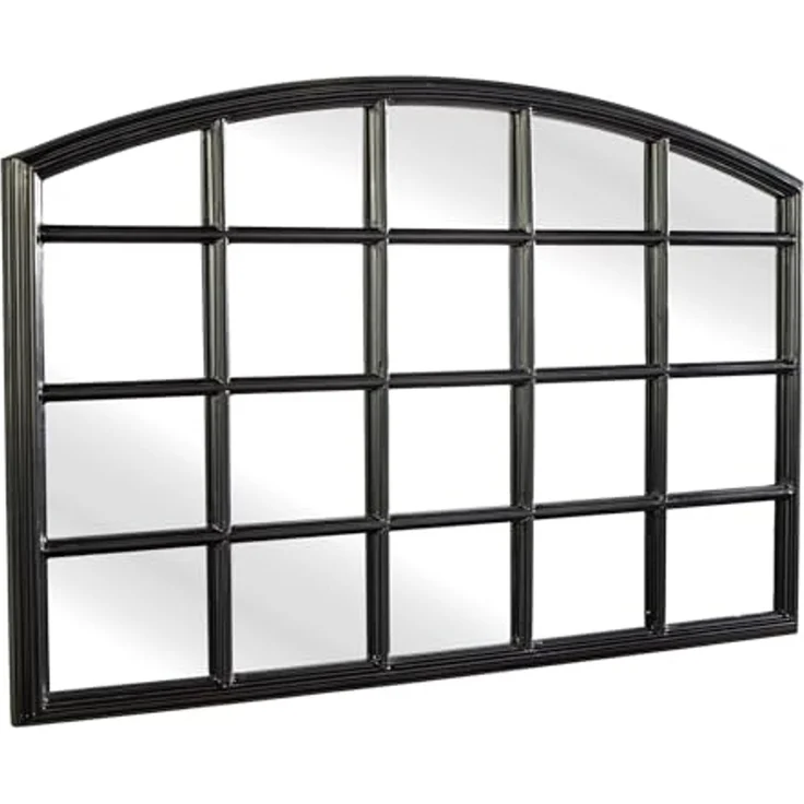 riess-ambiente Wandspiegel PARIS 120cm schwarz (Einzelartikel, 1-St), Schlafzimmer · Rundbogen-Design · Deko · Industrial · handmade · Flur – Bild 1