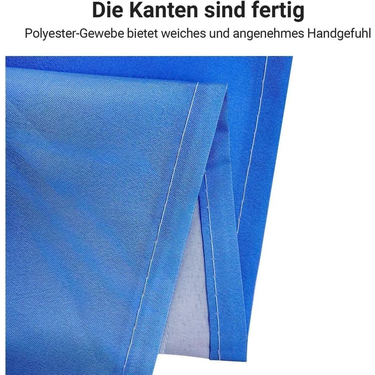 Duschvorhang 120x200cm Sea Blue Antischimmel Wasserabweisend Polyester 8 Ösen – Bild 5