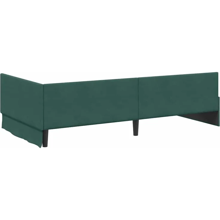 vidaXL Eckbettgestell mit Matratze Sonstiges 2 pcs Grün Samt 3393616 – Bild 9