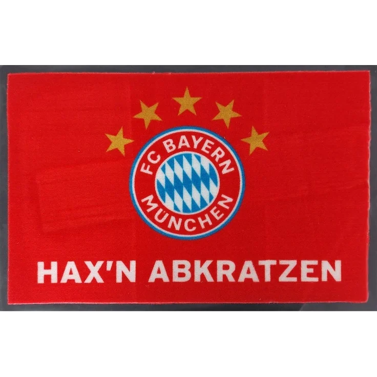 BERONAGE Fußmatte FC Bayern München Fußmatte Hax'n abkratz'n! 60x40 cm Schmutzfangmatte – Bild 1