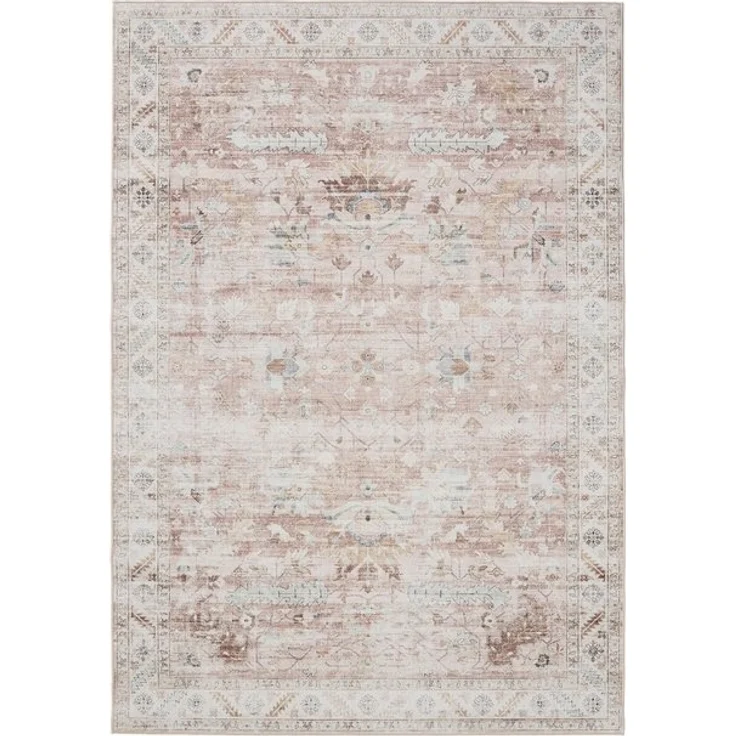 Interiyou Teppich Gent, Rechteckig, Höhe: 5 mm, Vintage Kurzflor für Wohnzimmer, Schlafzimmer, waschbar, pflegeleicht – Bild 4