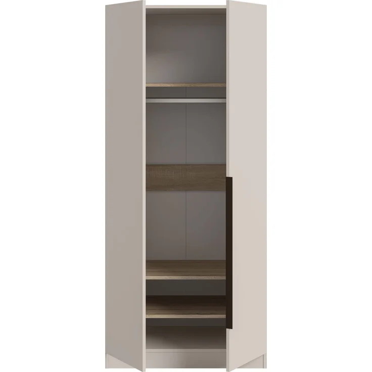 Kopenhagen Kleiderschrank 2-türig in Kaschmir Nachbildung – Bild 4