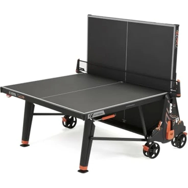 Cornilleau Outdoor Tischtennisplatte 700X, robuste Melaminharz-Oberfläche, DSI-Verriegelungsmechanismus, verstellbare Füße und integrierte Ablagen – Bild 3