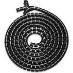 DIGITUS Flexibler Kabelspiralschlauch mit Einzugshilfe, 5m sw