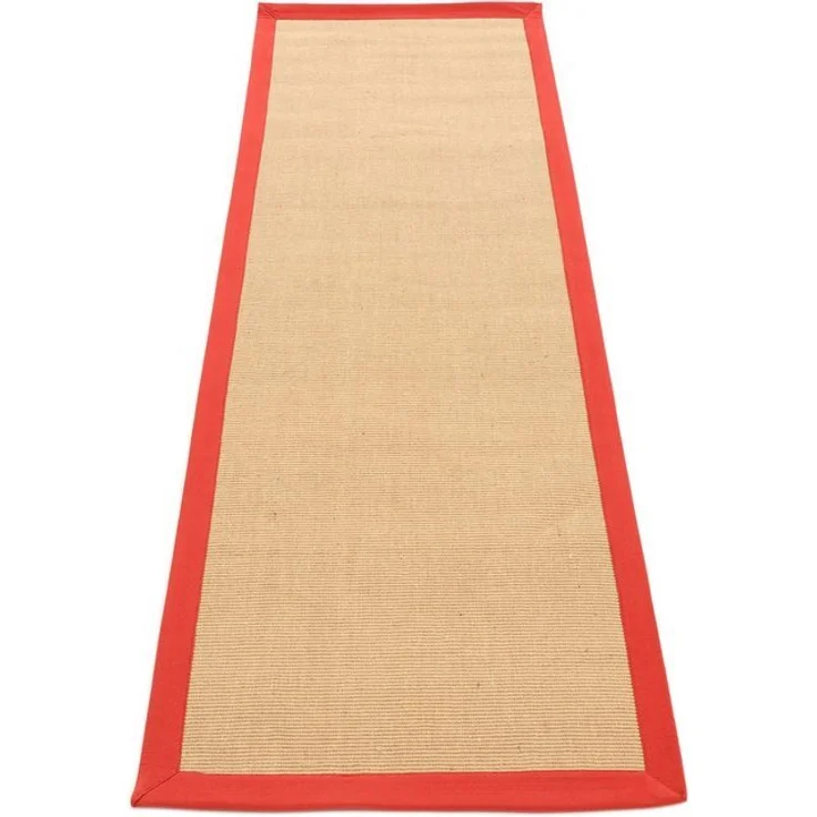 carpetfine Läufer Sisal, rechteckig, Höhe: 5 mm, mit farbiger Bordüre, Anti Rutsch Rückseite – Bild 4