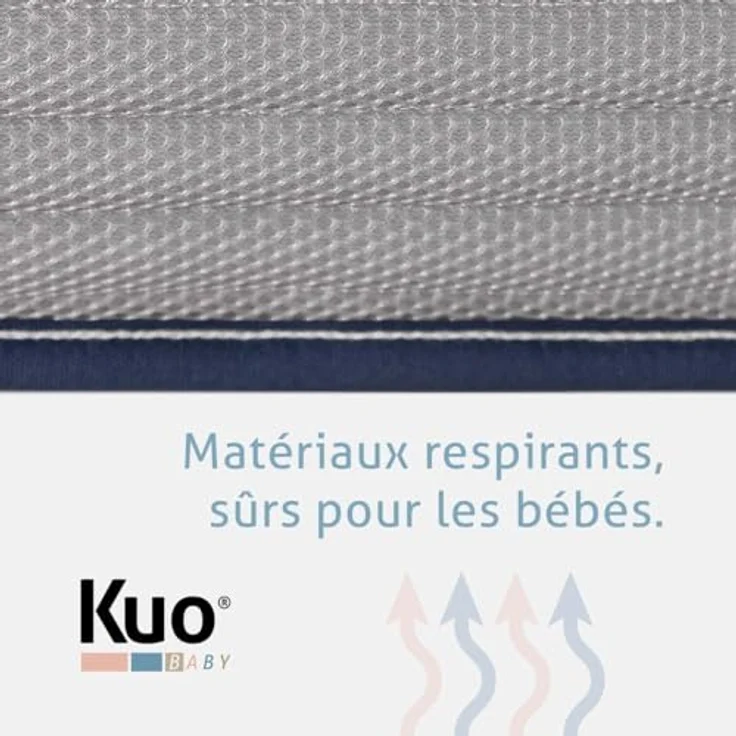 KUO Baby - Baloo Kinderbettmatratze | Schaumstoff- und viskoelastische Matratze | Wendbar, hygienisch und atmungsaktiv | 140x70 cm – Bild 7