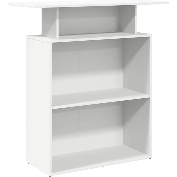 vidaXL Empfangstresen Weiß 100 x 40 x 104 cm Holzwerkstoff 859051 – Bild 1