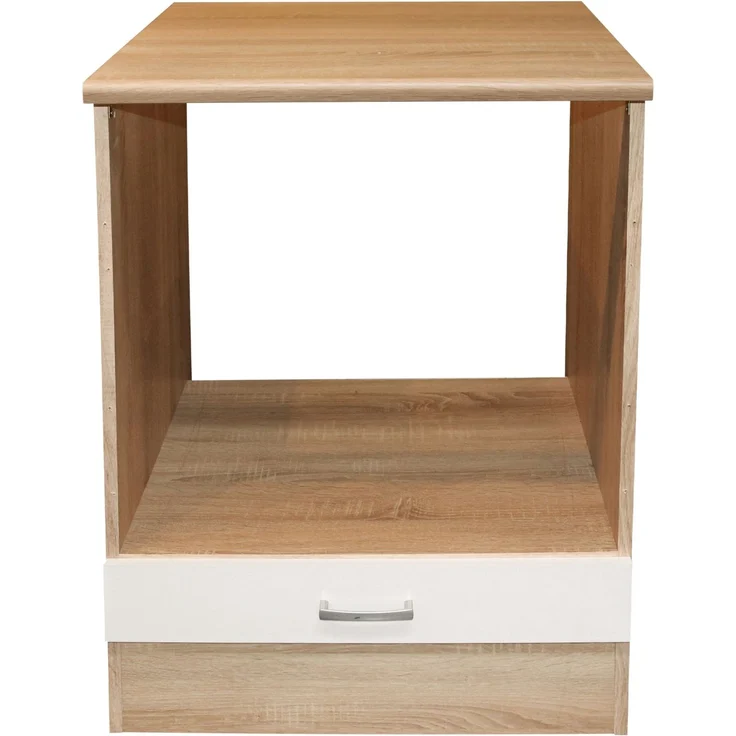 Herdumbauschrank >Ailina< in Sonoma-Eiche / weiß - 60x90x60 (BxHxT) – Bild 2
