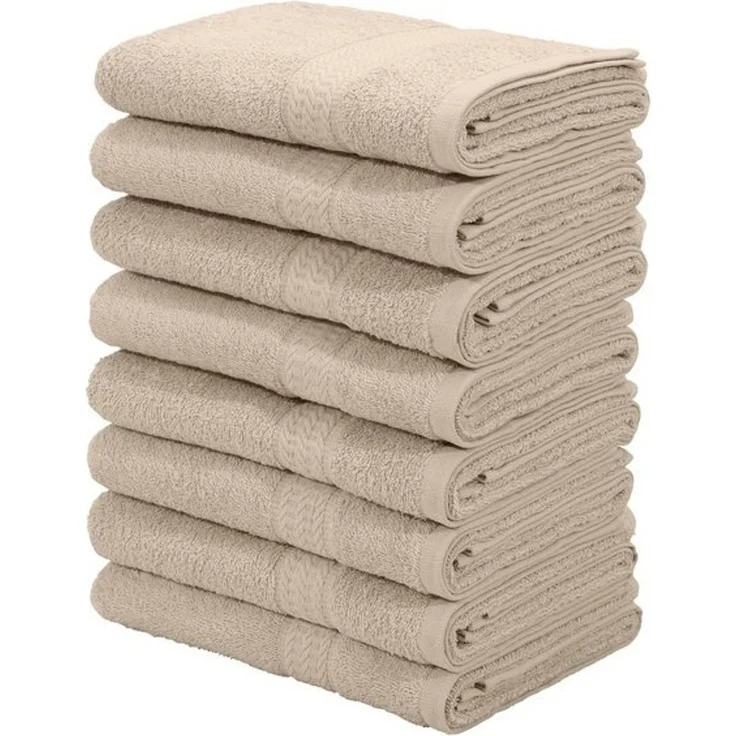 OTTO home Handtücher Juna, als Set und Serie erhältlich, 8 Handtücher, 50x100cm, Walkfrottier (8-St), 8-tlg. Handtuch-Set, 100% Baumwolle, mit Bordüre, Uni-Farben, weich – Bild 4