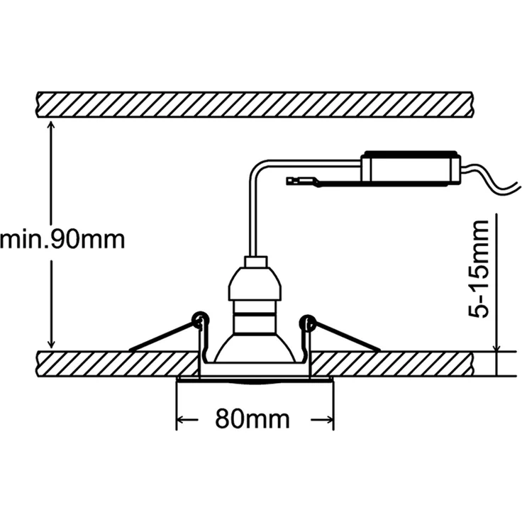 Eckige Einbaustrahler Decke im 4er Set schwenkbar Silber Chrom GU10 – Bild 8