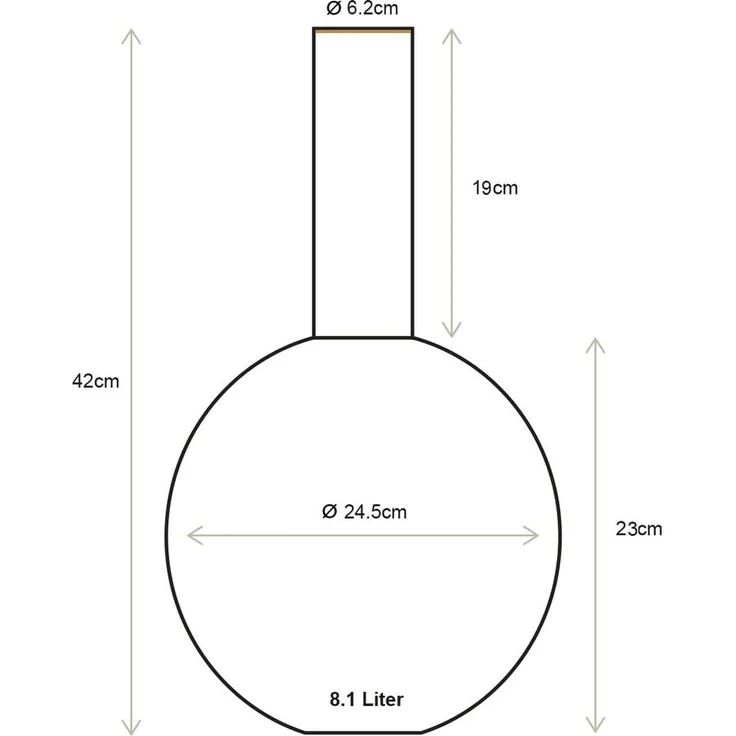 PIP Studio Vase Metal Matt Blue 24.5x42 – Bild 4