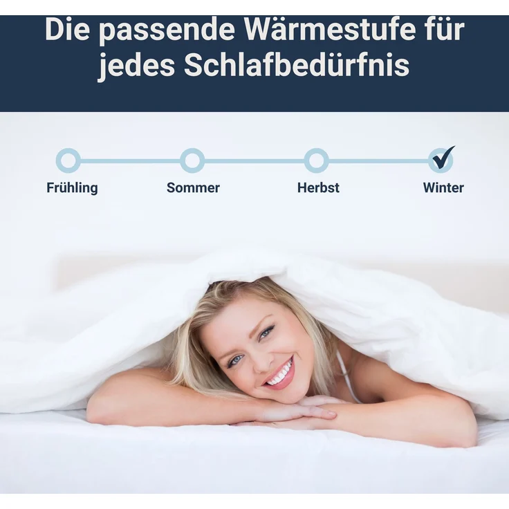 Traumhaft gut schlafen Softline - Steppbett, verschiedene Wärmestufen, Allergikergeeignet, Ausführung: Duo-Steppbett, Größe: 155 x 220 cm – Bild 4