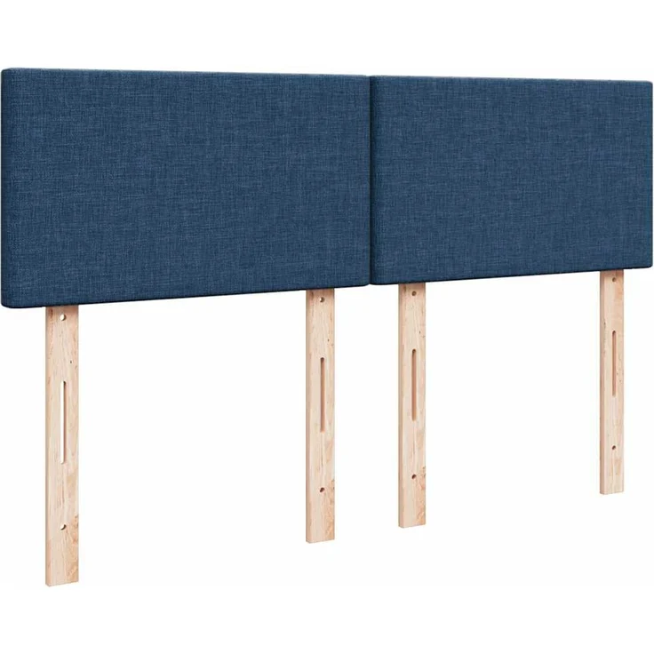 vidaXL Boxspringbett mit Matratze Blau 140x190 cm Stoff 3288974 – Bild 12