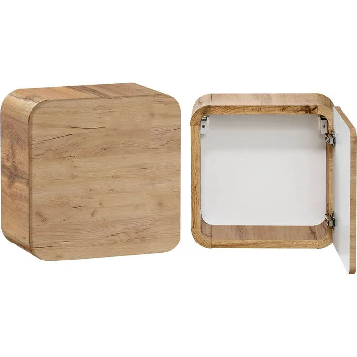 Badmöbel Hängeschrank LUTON-56-CRAFT, Wotan Eiche Nb. Nb, B/H/T ca. 35/35/22 cm