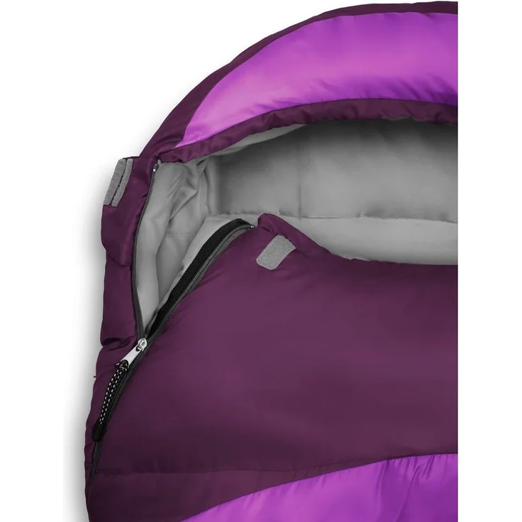 Lumaland Mumienschlafsack Where Tomorrow Camping Schlafsack mit Tasche, wasserabweisend Wärmekragen atmungsaktiv 230x80x55 – Bild 2