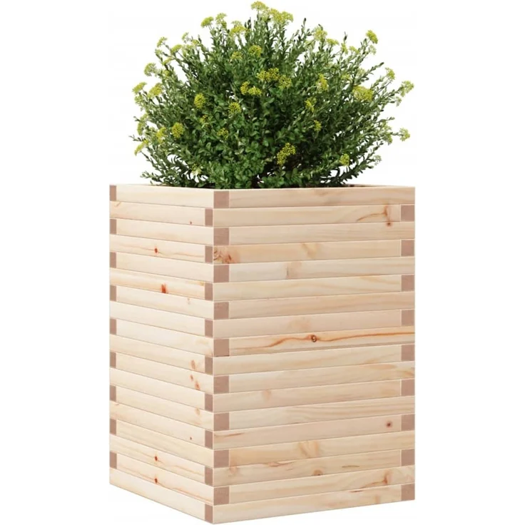 vidaXL Pflanzkübel 50x50x68,5 cm Massivholz Kiefer 3282464 – Bild 3