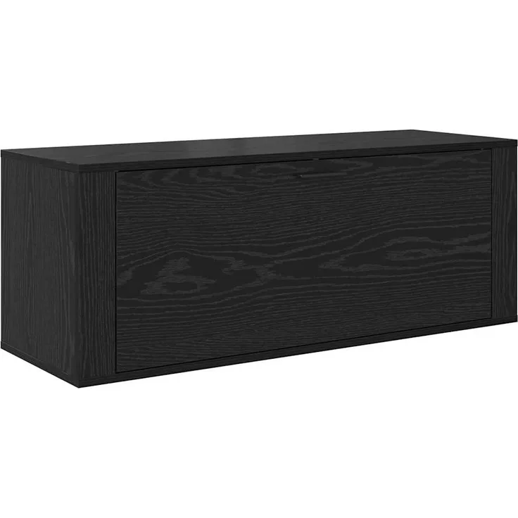 vidaXL Schuhschrank mit Regal Schwarz Eichen-Optik 100 x 35 x 38 cm 881020