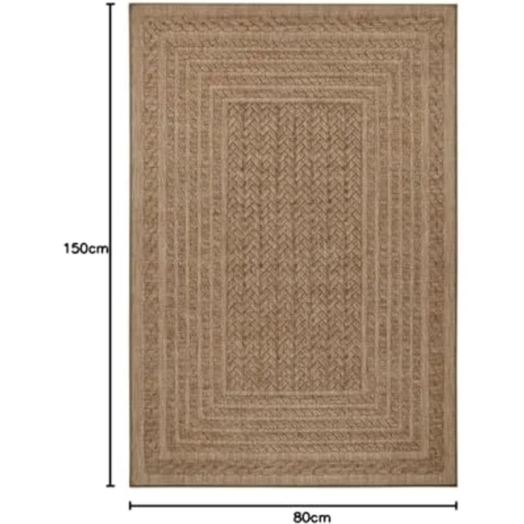 In- & Outdoor Teppich Limonero Beige Braun - 80x150x0,6cm – Bild 2