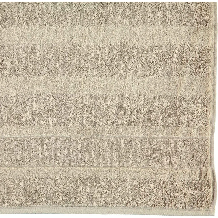 CAWÖ Gästetuch, 3er Pack - Noblesse2, Walkfrottier, Velours-Streifen, Baumwolle, einfarbig Sand 30x50cm – Bild 4