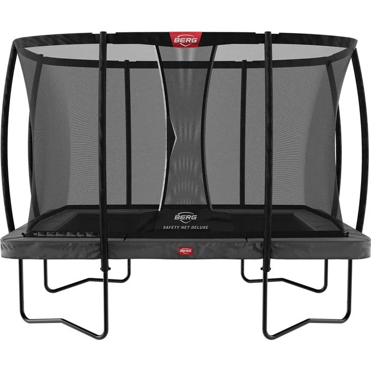 Berg Ultim Champion Trampolin Regular Grau 330 cm, Sicherheitsnetz Deluxe