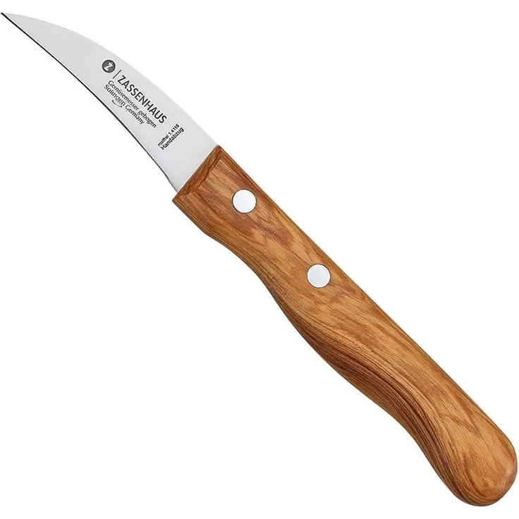 Gemüsemesser gebogen, Olivenholz