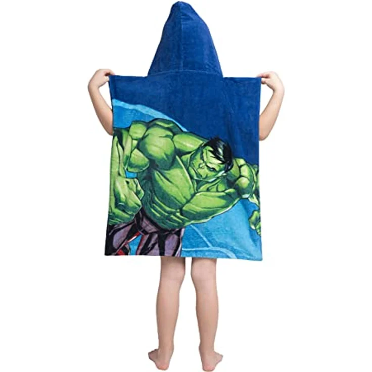 Avengers Badeponcho für Kinder Hochwertiger Frottee aus 100 % Baumwolle – Bild 4
