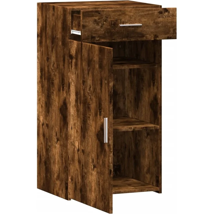 vidaXL Sideboard Räuchereiche 50x42,5x93 cm Holzwerkstoff 846296 – Bild 8