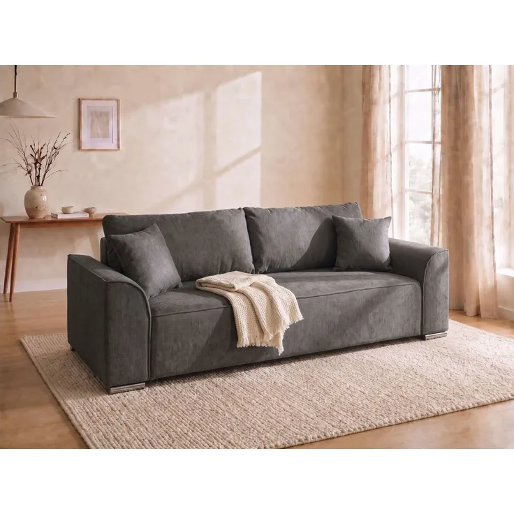 COLLECTION AB Schlafsofa Sara B: 241 cm, Liegefl. 137x195 cm, Bettkasten, optional mit Topper, Schlaffunktion, Couch mit Bonnellfederkern, Gästebettfunktion