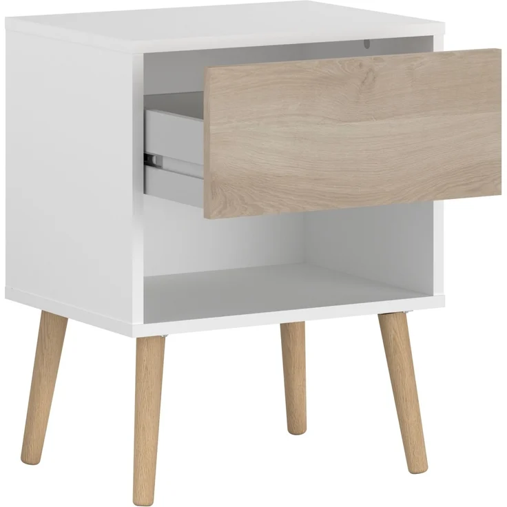Jugendzimmer-Set >Aalborg 5< (5-teilig) in Weiße / Eiche Dekor – Bild 5