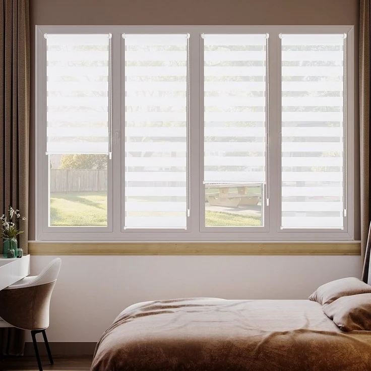 Rollo Doppelrollo Rollos für Fenster ohne Bohren oder mit Bohren, Sekey, Klemmfix – Bild 2
