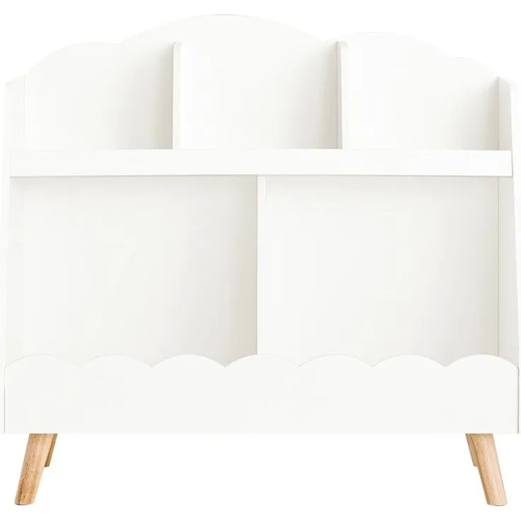 SoBuy KMB100-W Kinderregal, MDF, Melamin, Weiß, 62 x 71 x 30 cm