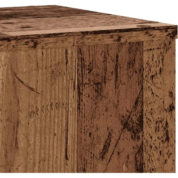 vidaXL Pflanzenständer 2 Stk. Altholz-Optik 30x30x50 cm Holzwerkstoff 852922 – Bild 7
