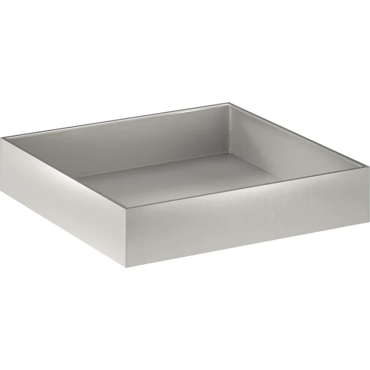 vidaXL Garten-Pflanzgefäß Silber 80 x 80 x 20 cm Edelstahl 8005016 – Bild 2