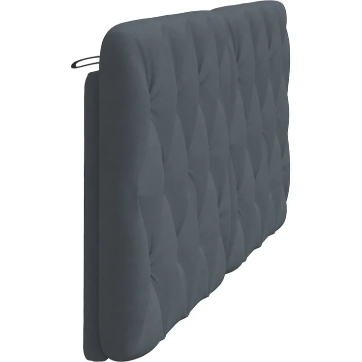 vidaXL Kopfteil-Kissen Dunkelgrau 180 cm Samt 374740 – Bild 4