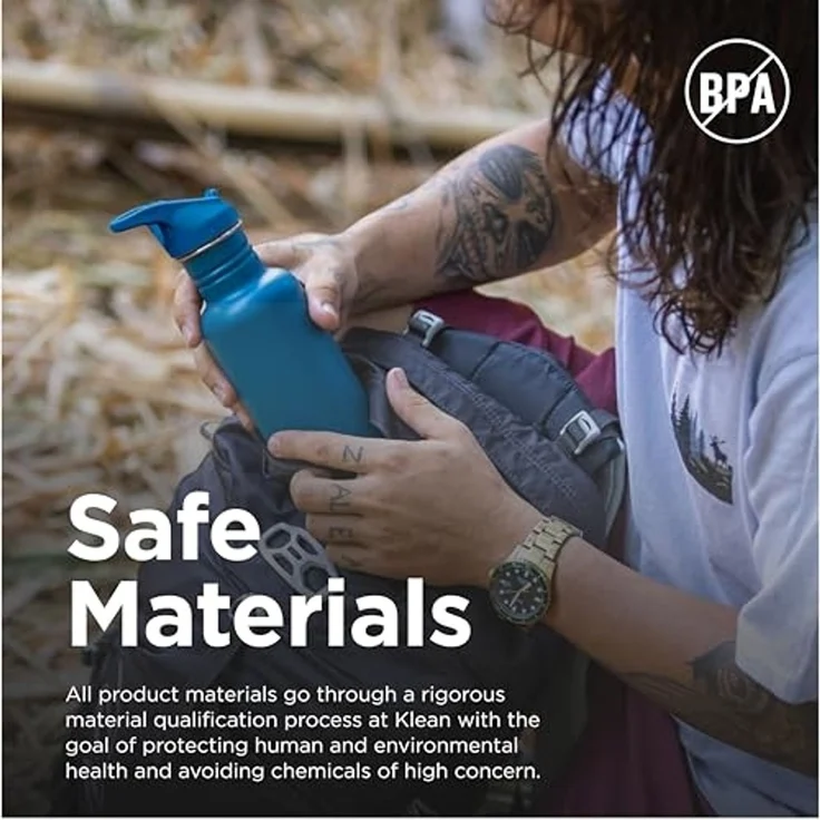 Klean Kanteen Trinkflasche Klean Kanteen Trinkflasche Classic 532ml Flip Cap Corsair Dunkelblau – Bild 6